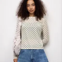 GU シアードットT 新品未使用 M 韓国ファッション ジーユー
