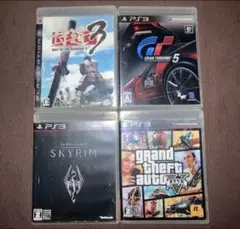 PS3 ゲーム　セット　侍道3 GT5 SKYRIM GTA5