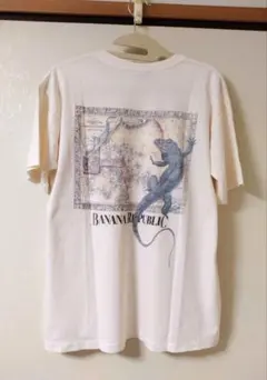 90s USA製 バナナ・リパブリック イグアナ Tシャツ M シングルステッチのサムネイル