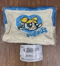 【新品】パワーパフガールズ チャーム付き刺繍ポーチ　バブルス ガチャガチャ