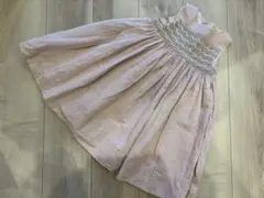 ボンポワン　bonpoint デュセス　スモッキング　ワンピース　手刺繍