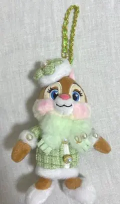 クラリス ディズニー ストア ぬいぐるみ キーチェーン ツイード