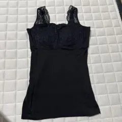 DHC カップ付きタンクトップ ブラック Mサイズのサムネイル