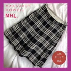 シルク混✨ マーガレットハウエル ラップスカート ロング プリーツ