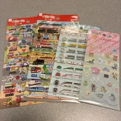 ポケモンプチプチシール　新幹線ぷくっとシール　のりものペタペタシール　4枚セット