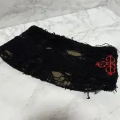 y101118 HEX anti style ネックウォーマー　ブラック　ロゴ入