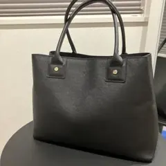 agnès b. ブラック　トートバッグ　A-4可