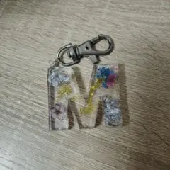 イニシャルキーホルダー m