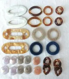 【未使用品】①アクセサリーパーツ　飾りパーツ　大ぶりパーツ　まとめ売り
