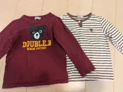 ダブルビー【110/120】長袖Tシャツ2枚セット