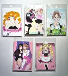 オリジナルイラスト(チェキサイズ)　5枚セット売り