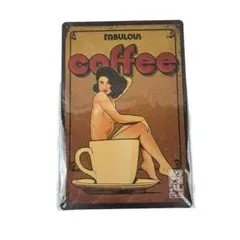 アンティーク風看板 レトロ アメリカ雑貨 喫茶店コーヒー 壁飾りインテリア