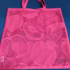 CHikazawaピンク レーストートバッグ 約39×37cm