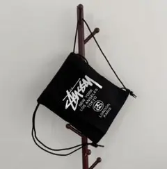 新品/ STUSSY ステューシー ナップサック リュック ブラック
