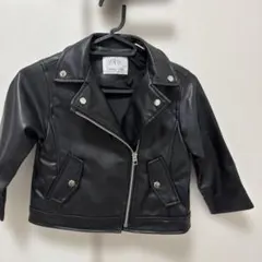 ZARA ブラック ライダースジャケット 3-4歳