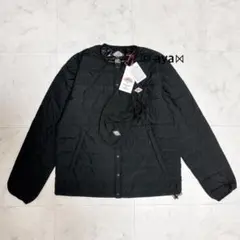 新品＆タグ付◇DANTON インナーダウン クルーネックジャケット◇黒 Sサイズ