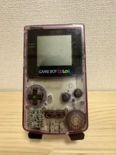 GAME BOY COLOR クリアパープル 本体　動作未確認　ジャンク　蓋無し
