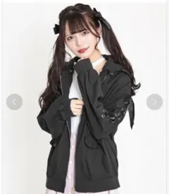 Secret Honey シークレットハニー フリルフード付きブルゾンのサムネイル