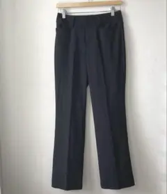 Caprine Luxe　センタープレスストライプパンツ　スラックス　ブラック系