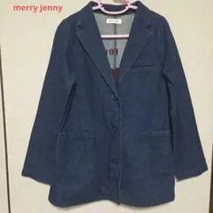 merry jenny レディース、デニムジャケット　ハート刺繍