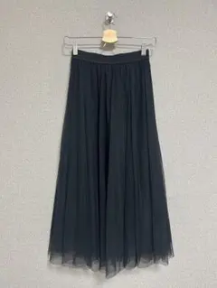 チュールロングスカート　GU プリーツスカート　フレアスカート