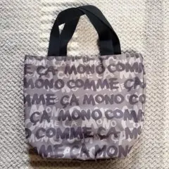 MONO COMME CA トートバッグ ロゴ　グレーのサムネイル