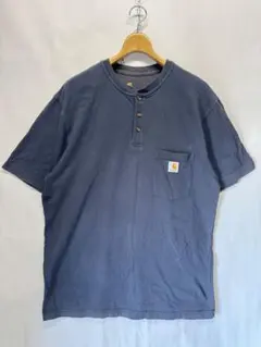 Carhartt カーハート ヘンリーネック ロゴ 無地 Tシャツ アメカジ