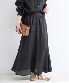 【美品】手洗い可 / フレンチリネンギャザースカートのサムネイル