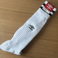 umbro　アンブロ　サッカー　ストッキング　ソックス　ホワイト×ブラックのサムネイル