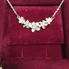 ハワイアンジュエリー シルバー プルメリア ネックレス