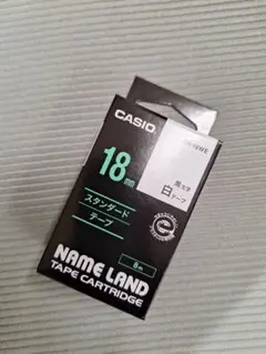 ネームランド　白　18ミリ　CASIO XR-18WE