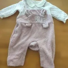 Si.Shu.Non ウサギ刺繍ロンパース 70