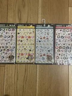 【正規品】スヌーピー　ボンボンドロップシール　mini　4枚セット