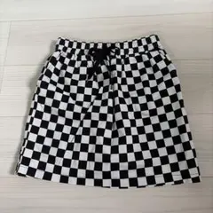 チェッカーフラッグ柄 スカート