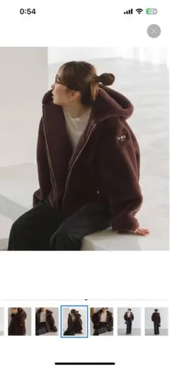 ボアジャケット ブラウン