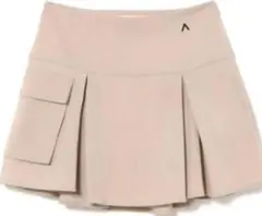 andmary Amanda pleats skirt beige M - メルカリ