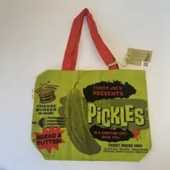 トレーダージョーズ☆未使用品　布バッグ　エコバッグ　補助バッグ　ピクルス柄