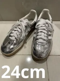 【極美品】adidas SAMBA OG W JR0035 シルバー