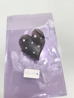 新品未使用　GOLDY ハート型 ヘアクリップ グレーのサムネイル