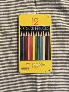 未使用、未開封　トンボ鉛筆 TOMBOW 缶入色鉛筆12色NQ CB-NQ12C