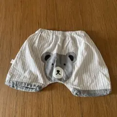 bebe クマ顔プリント ストライプパンツ F60-90