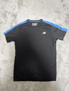 New Balance トレーニングTシャツ M ブラック/ブルー