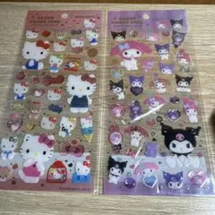 《316》ハローキティ　マイメロディ クリアキャンディシール