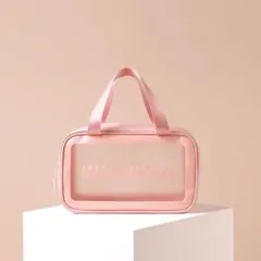 化粧ポーチ 温泉バッグ 透明　旅行用ポーチ PVC 防水 収納3色選べる