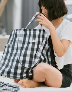 新品未開封 東原亜希 FORME ショルダーパットドレス ギンガムチェックバッグ 新品未開封 東原亜希 FORME ショルダーパットドレス ギンガムチェック
