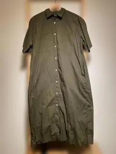relume 半袖シャツワンピース オリーブ