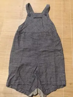 コムサデモード　オーバーオール サロペット 80 ロンパース　ツイード　千鳥柄
