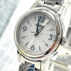 SEIKO 電波ソーラー 상태좋음 腕時計 レディース 1B21-0AD0 실버