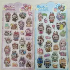 ボンボンドロップシール 立体 ラブブ らぶぶ Labubu 2枚