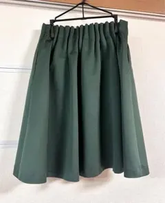 【美品】URBAN RESEARCH ROSSO フレアスカート グリーン
